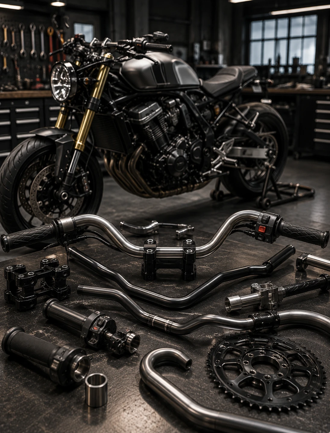 Examples of motorcycle & bicycle parts tube components