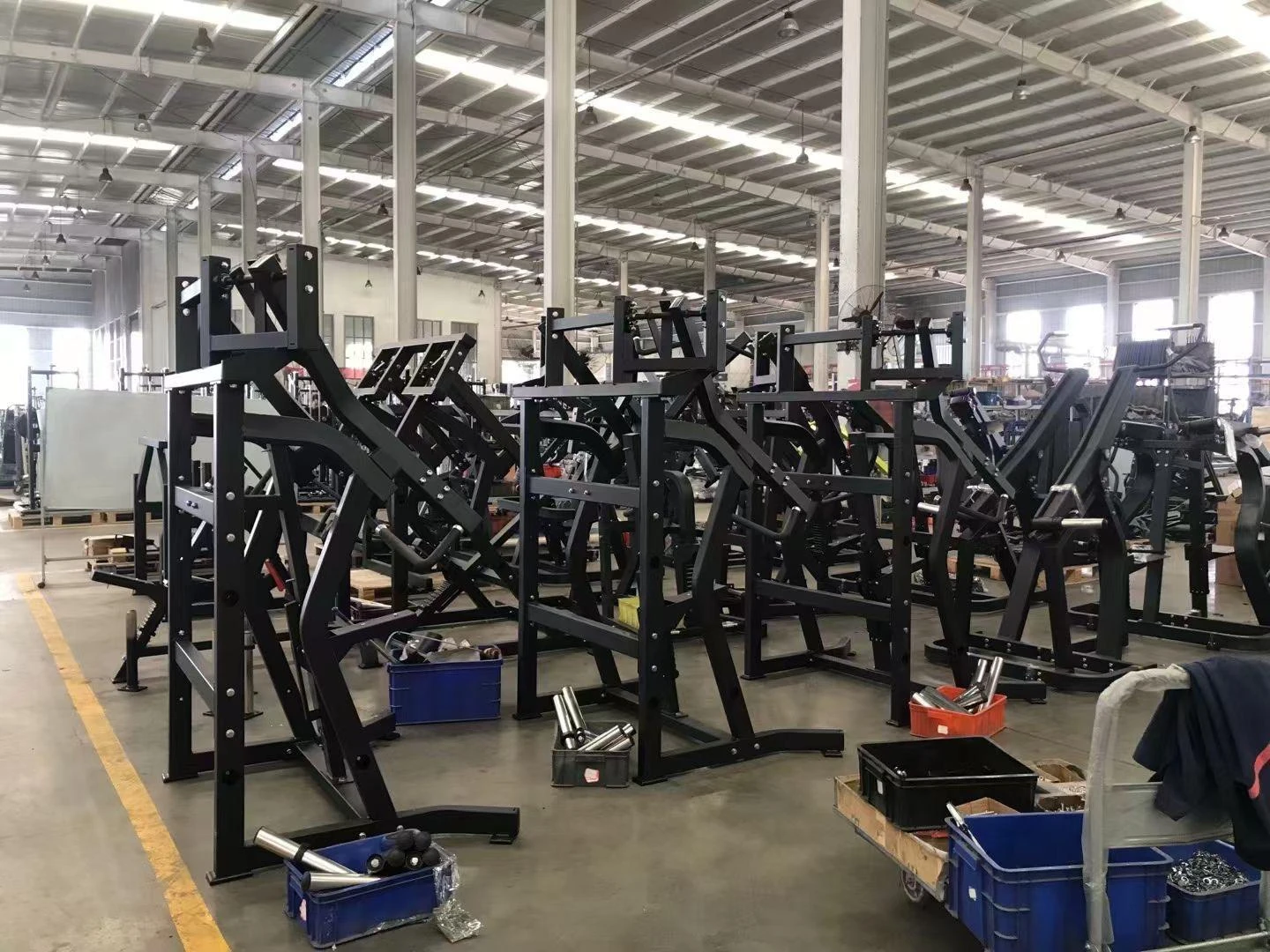 Fitness Equipment tube components in a production environment