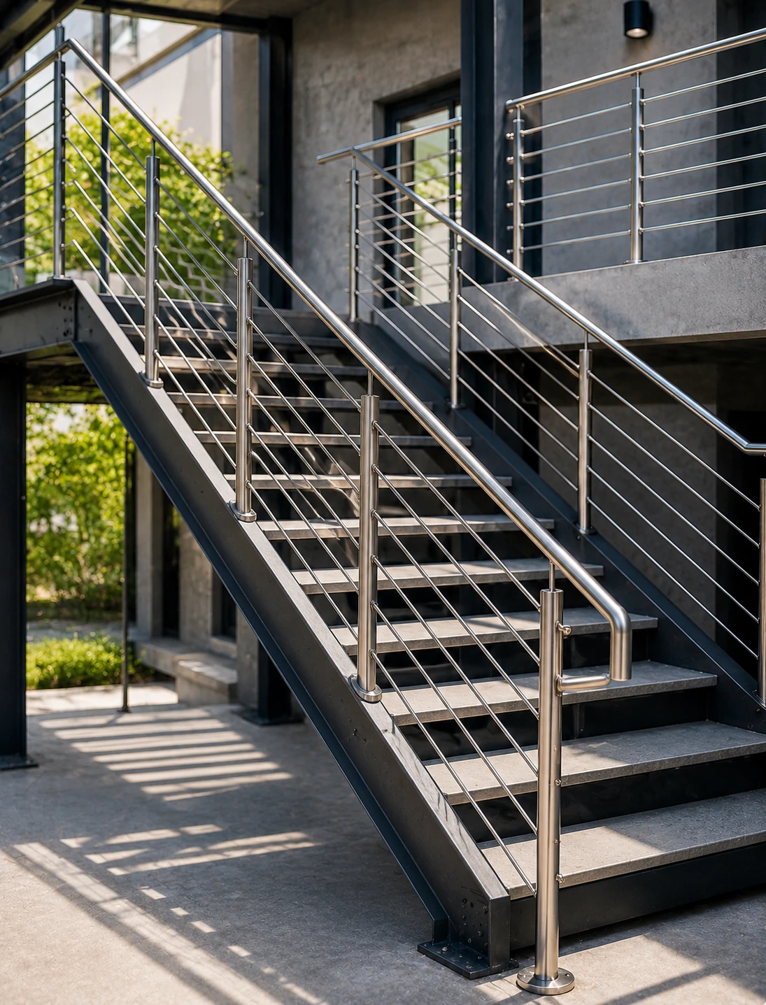 Construction & Railings tube components in a production environment