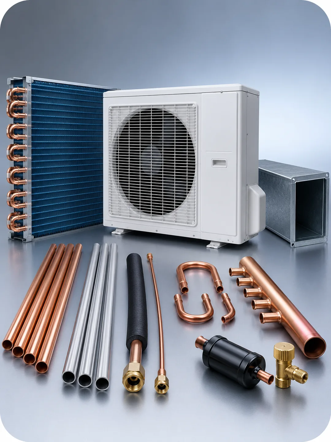 HVAC and refrigeration tube application