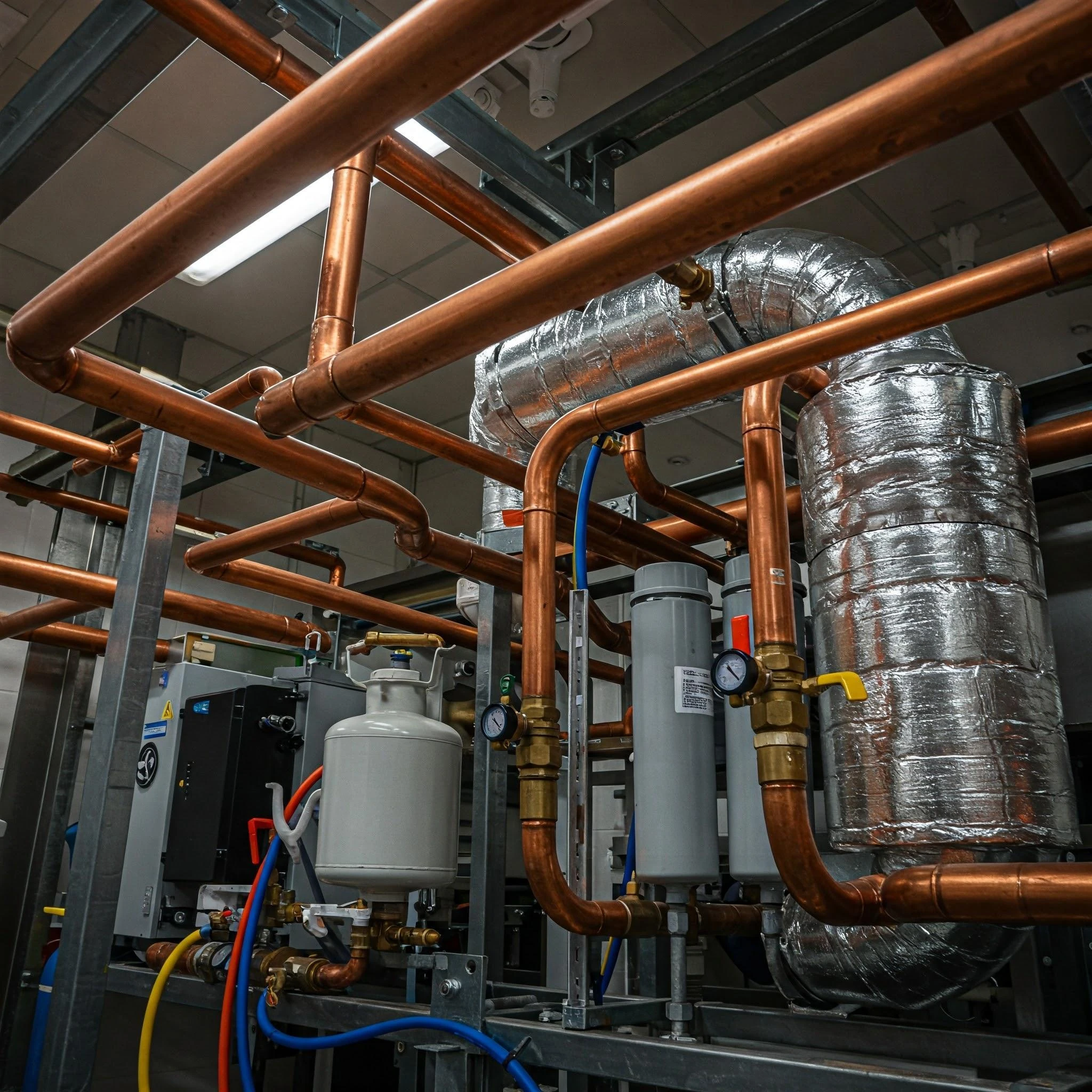 HVAC & Refrigeration tube components in a production environment