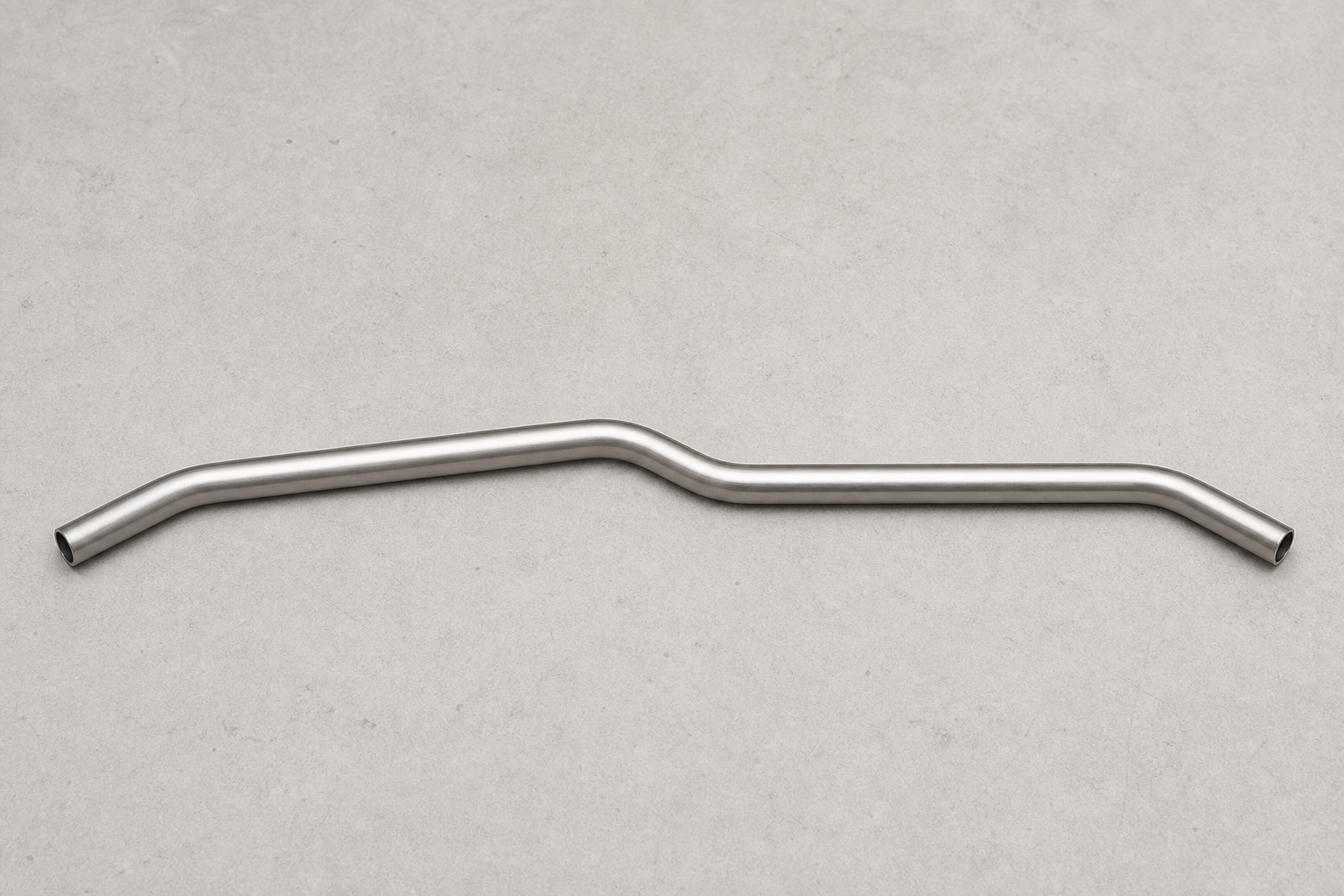 The completed stainless-steel tube component after validation