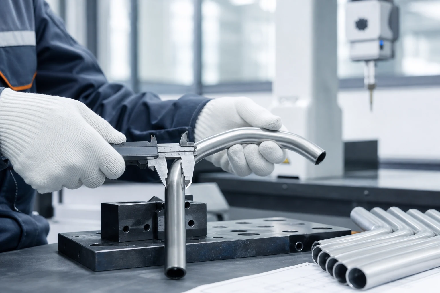 Concept visualization of tube quality inspection