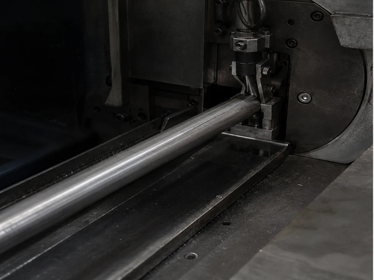 Raw automotive tube before precision cutting