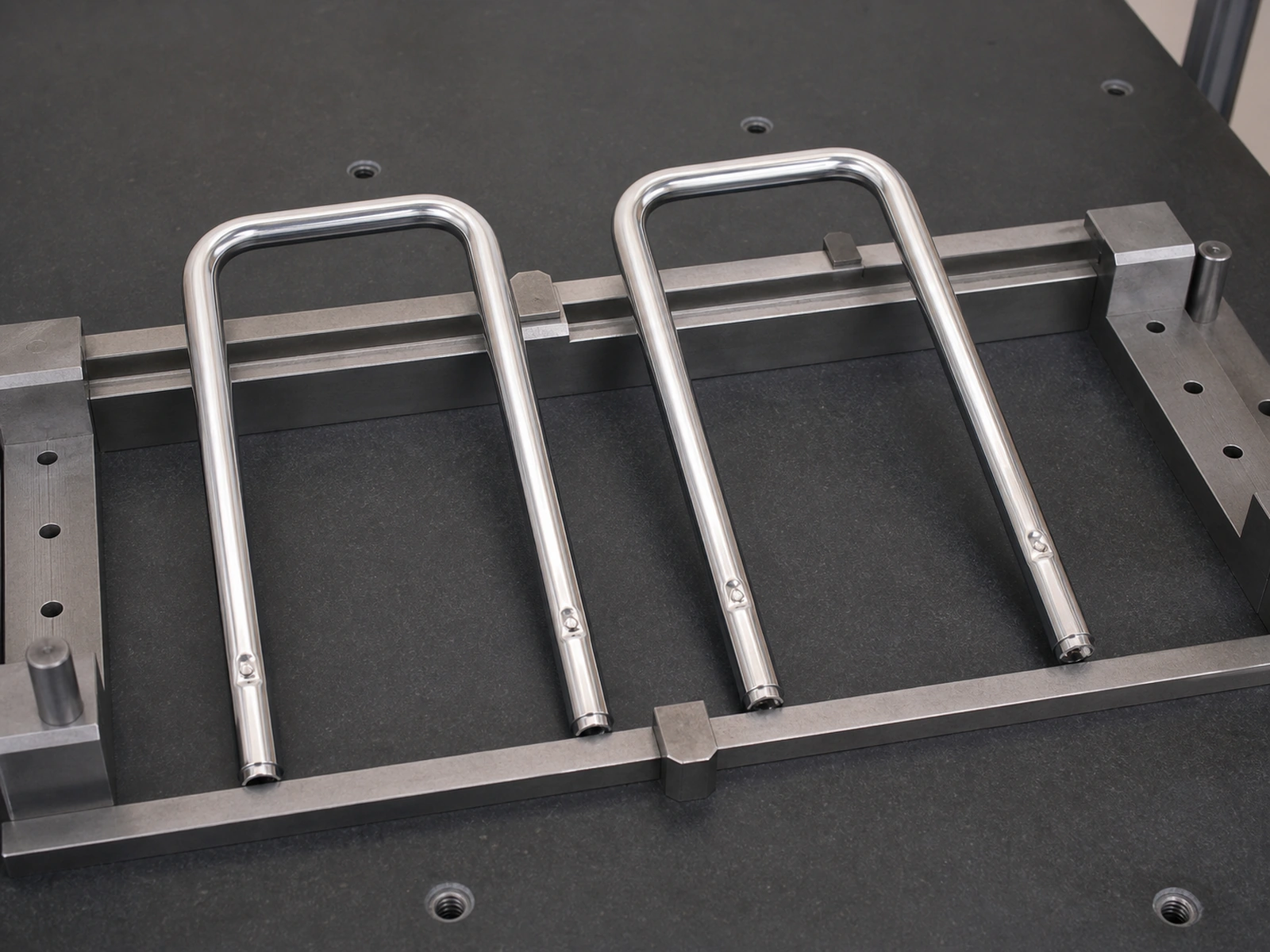 Automotive headrest support tubes